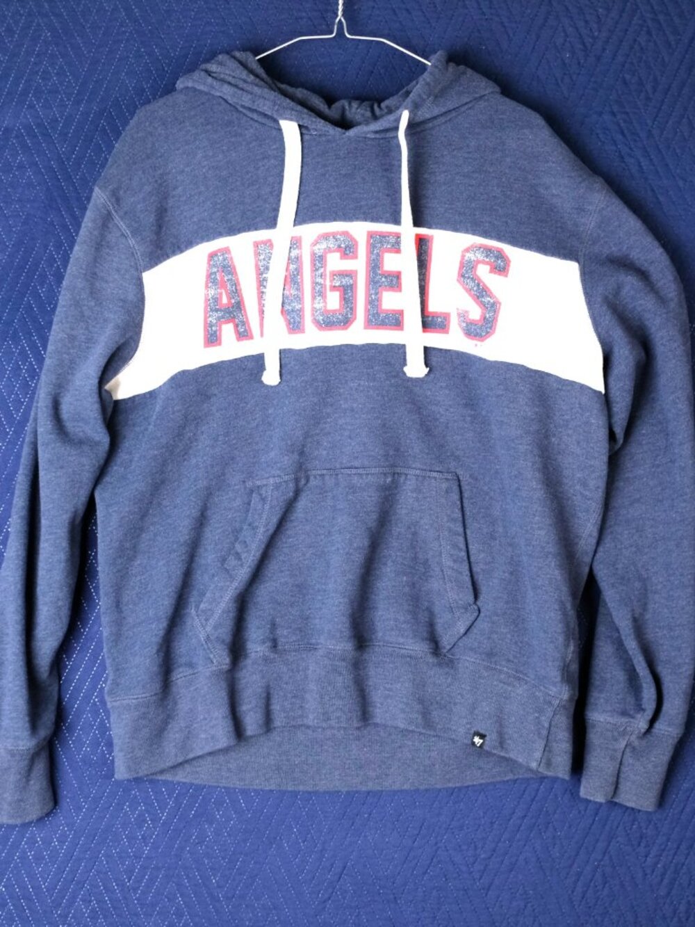 '47 Brand Los Angeles Angels Hoodie Mens XL Navy Pullover MLB Baseball